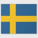 Recherche de drapeau suédois papier cadeau Scandinavie