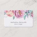 Recherche de aquarelle rose cartes visite Jolie