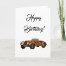 Recherche de roadster vœux cartes Classique