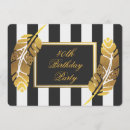 Recherche de plume anniversaire invitations Fête d'anniversaire élégante