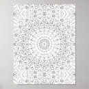 Recherche de motifs baroques posters Noir et blanc
