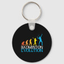 Recherche de evolution porteclés Joueur de badminton
