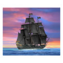 Recherche de bateau pirate posters Coucher de soleil