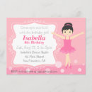 Recherche de ballet 11x16 invitations Tutu