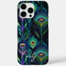 Recherche de plumes paon iphone coques Vert