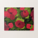 Recherche de pavot rouge puzzles Vert