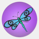 Recherche de ailes de libellule autocollants Bleu
