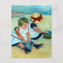 Recherche de enfants jouant sur la plage cartes postales Mary cassatt