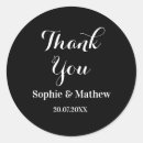 Recherche de thank you mariage autocollants Script