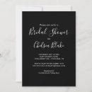 Recherche de nuptiale noire de douche invitations Minimaliste