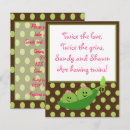 Recherche de jumelle baby shower fille invitations Multiples