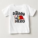 Recherche de mon papa est mon héros bébé vêtements Pompier