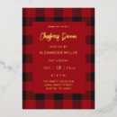 Recherche de buffalo plaid noël invitations Moderne