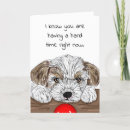 Recherche de chiot triste vœux cartes Dog