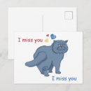 Recherche de chat triste cartes postales Tu me manques