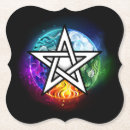 Recherche de wiccan dessous de verres Pentacle