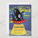 Recherche de alien drôle invitations Fusée