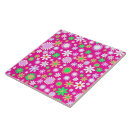 Recherche de motif multicolore carreaux Rose