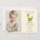 Recherche de dinosaure 1ans anniversaire invitations Enfant