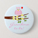 Recherche de hibou rose badges Baby shower