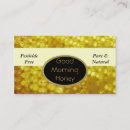Recherche de miel miel cartes visite Affaires