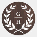 Recherche de laurel autocollants Monogramme