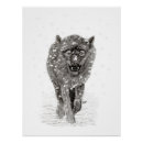 Recherche de loup dans la neige posters Sauvage