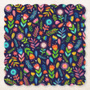 Recherche de motif papier peint dessous de verres Fleurs