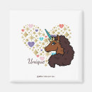 Recherche de licorne noire magnets Licorne afro autorisée