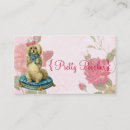 Recherche de chien vintage cartes visite Floral