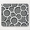 Recherche de motif graphique géométrique tapis souris Noir et blanc