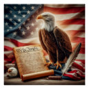 Recherche de aigle chauve posters Drapeau américain