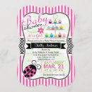 Recherche de de coccinelle baby shower invitations Girly