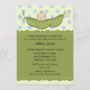 Recherche de bébé dans une cosse invitations Pois