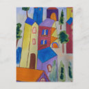 Recherche de arbre abstrait cartes postales Jaune