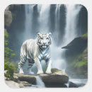 Recherche de tigre blanc autocollants Animaux sauvages