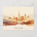 Recherche de voyage new york cartes postales Aquarelle