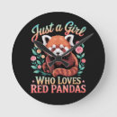Recherche de panda rouge horloges Faune
