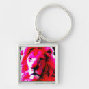 Recherche de tête de lion porteclés Blanc