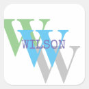 Recherche de carré blanc autocollants Nom