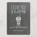 Recherche de latte invitations Drôle