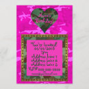 Recherche de camo rose invitations Fête