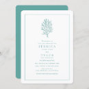 Recherche de turquoise coral mariage invitations Plage