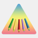 Recherche de couleur triangle autocollants Arc en ciel