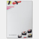 Recherche de sushi post its Nourriture