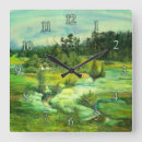 Recherche de vert forêt horloges Peinture