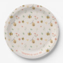 Recherche de abeille assiettes Premier jour d'abeille