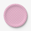 Recherche de pois rose assiettes en papier Chic