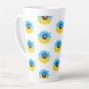 Recherche de tournesol bleu tasses Aquarelle
