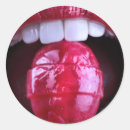 Recherche de lollipop autocollants Lèvres rouges